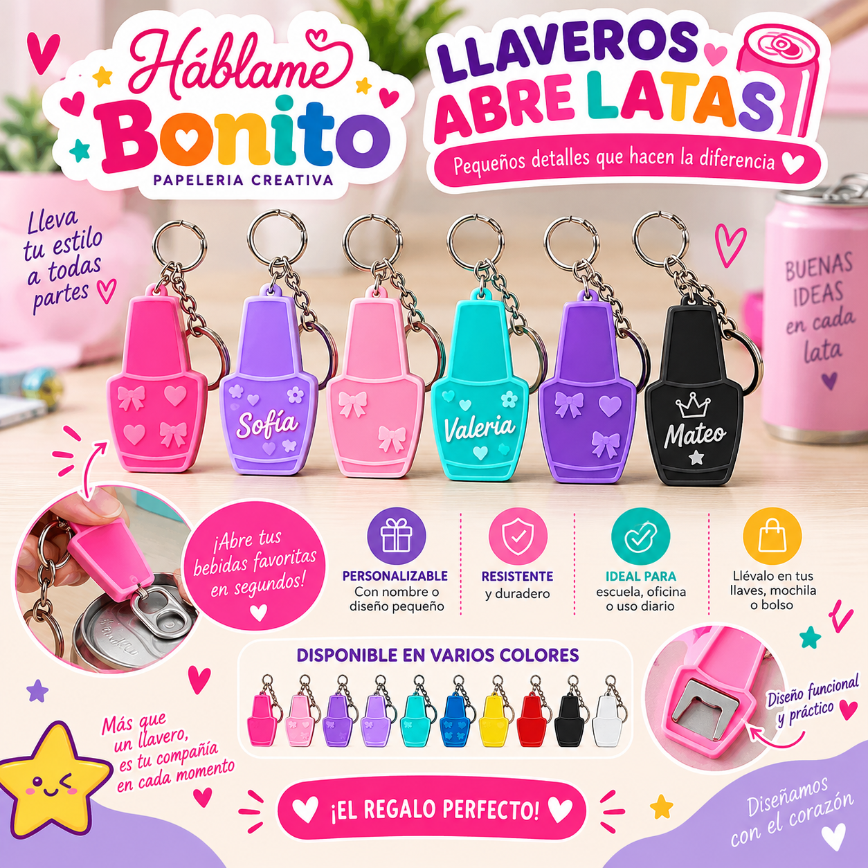 Llaveros Abrelatas